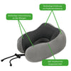 Ergonomisches Memory-Foam Nackenkissen für Reisen – Komfort und Unterstützung für unterwegs - VibeCart